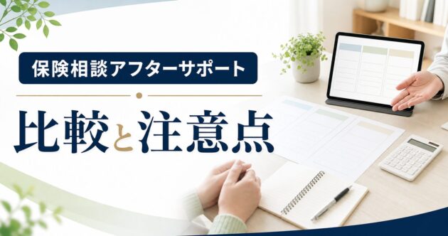 保険相談 アフターサポート 比較の比較ポイント｜選び方と注意点のアイキャッチ画像