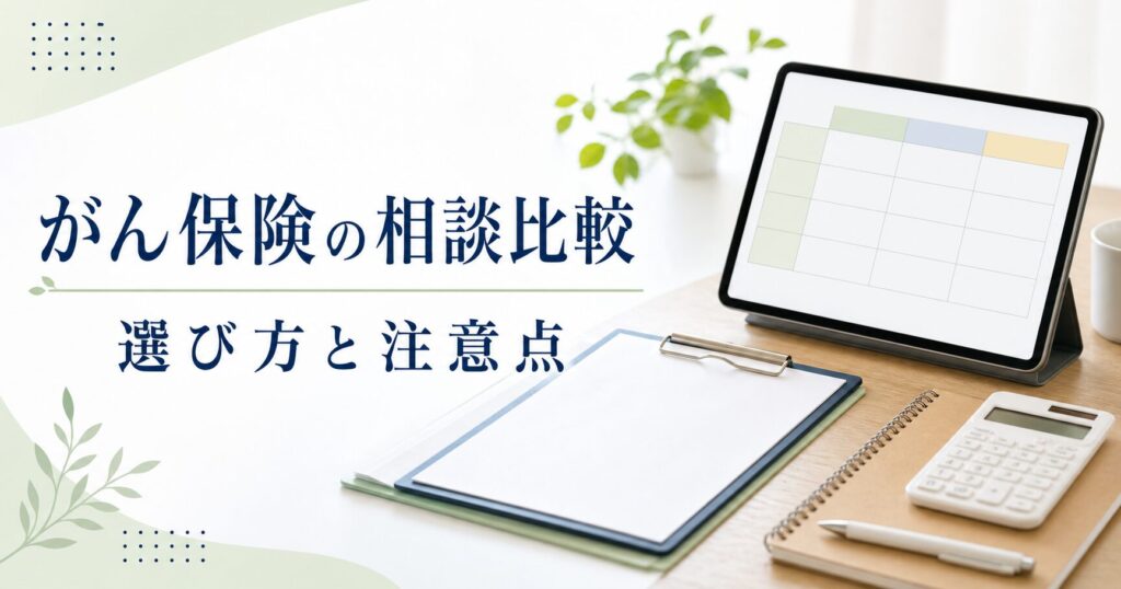 がん保険 相談 比較の比較ポイント｜選び方と注意点のアイキャッチ画像