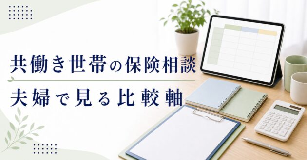 共働き 保険相談 比較の比較ポイント｜選び方と注意点のアイキャッチ画像
