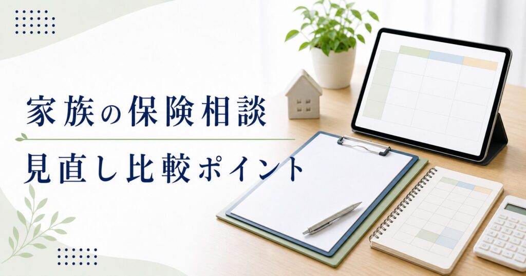 家族 保険相談 比較の比較ポイント｜選び方と注意点のアイキャッチ画像