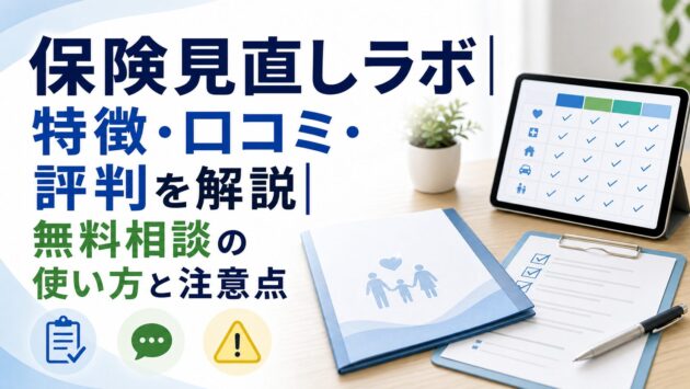保険見直しラボの評判は?無料相談・特徴・注意点を比較のアイキャッチ画像