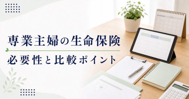 専業主婦 生命保険 比較の比較ポイント｜選び方と注意点のアイキャッチ画像