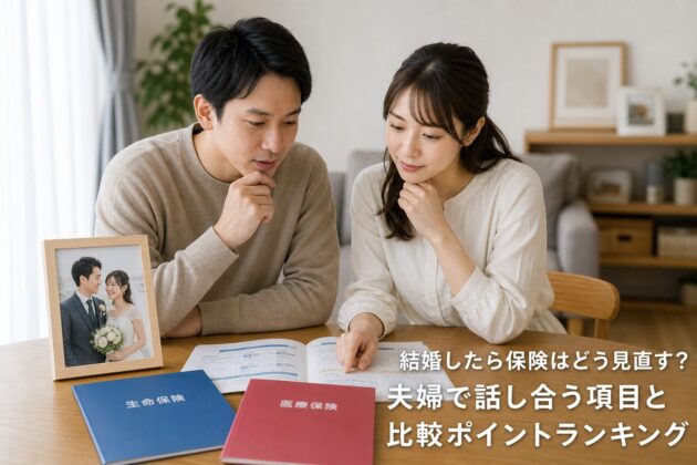 結婚したら保険はどう見直す?夫婦で話し合う項目と比較ポイントランキングのアイキャッチ画像