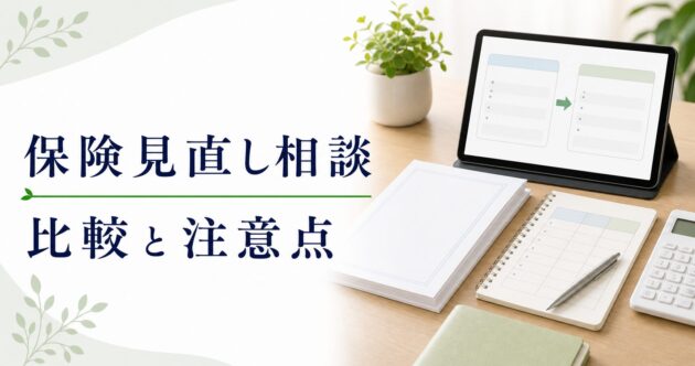 保険 見直し 相談 比較の比較ポイント｜選び方と注意点のアイキャッチ画像