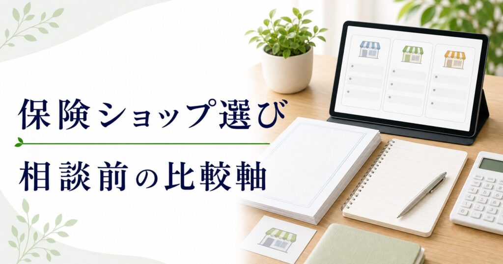 保険ショップ 比較の比較ポイント｜選び方と注意点のアイキャッチ画像
