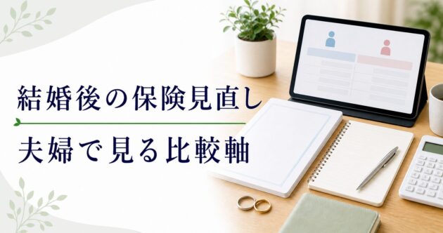 結婚 保険見直し 比較の比較ポイント｜選び方と注意点のアイキャッチ画像