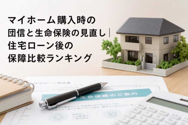 マイホーム購入時の団信と生命保険の見直し|住宅ローン後の保障比較ランキングのアイキャッチ画像