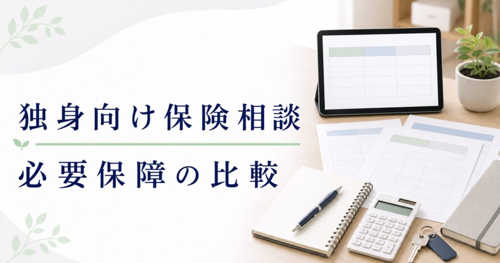 独身向け保険相談の比較｜最低限の備えを整理のアイキャッチ画像