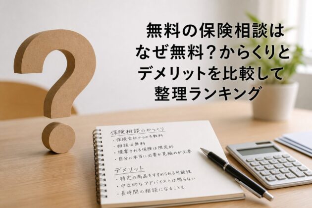 無料の保険相談はなぜ無料？からくりとデメリットを比較して整理ランキングのアイキャッチ画像