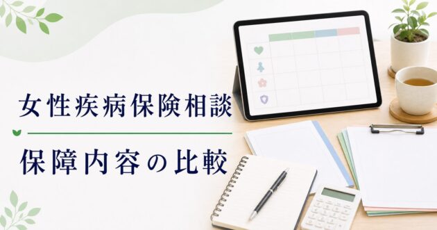 女性疾病保険の相談比較｜医療保険との違いのアイキャッチ画像