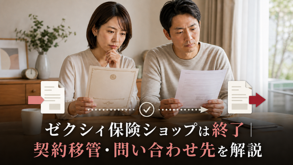 ゼクシィ保険ショップのサービス終了と契約移管・問い合わせ先を解説する記事