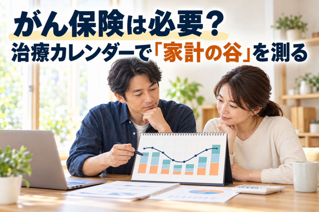 治療カレンダーでがん保険の必要性を考える記事のアイキャッチ