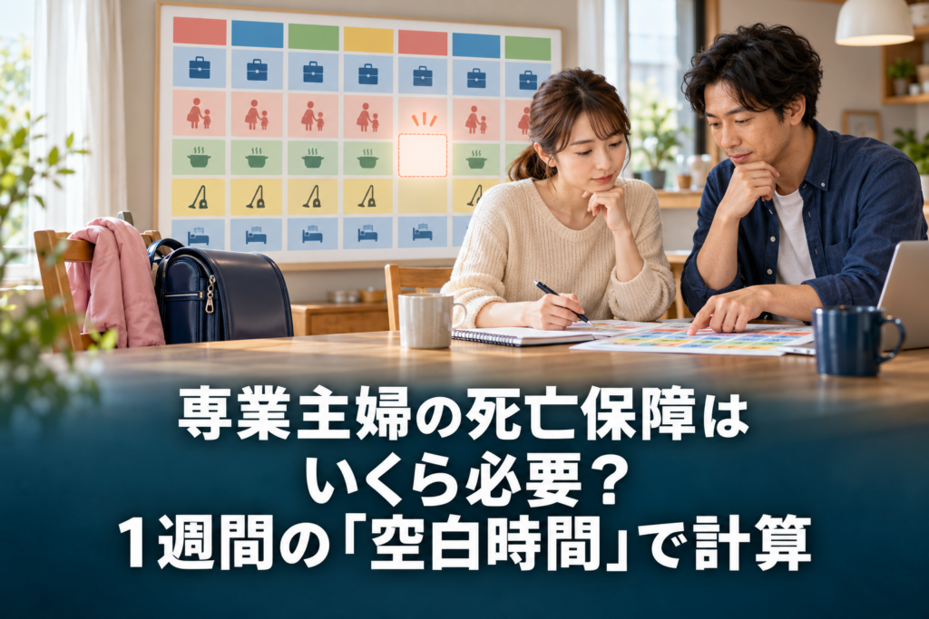 専業主婦の死亡保障を一週間の空白時間から考えるイメージ